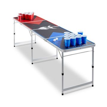 Beer Pong Tafel LED PartyVikings - Officiële afmetingen