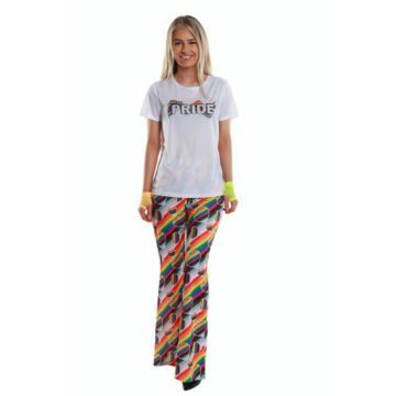 Wit pride T-shirt voor vrouwen