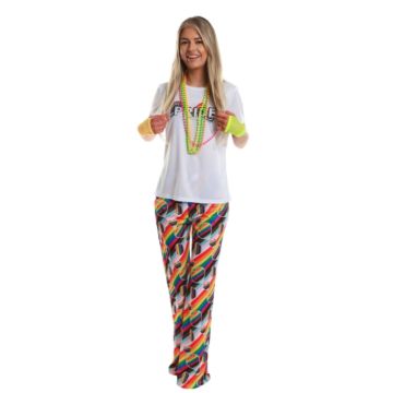Regenboogkleurige pride broek voor vrouwen