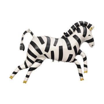 Zebra folieballon - 115 x 85 cm