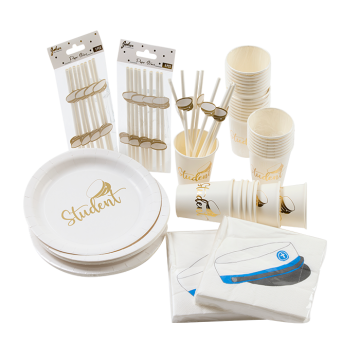 Blauw basis studentenritten ouders versierpakket