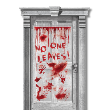 Bloedige Halloween Deurdecoratie - 165 cm
