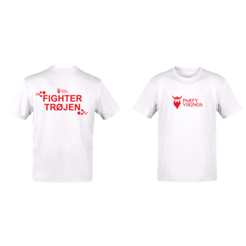 Witte fighter shirt - unisex