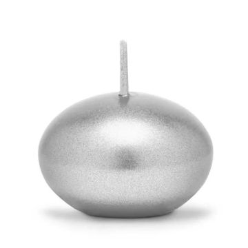 Vloeibare Kaarsen Metallic Zilver 5x - 4 cm