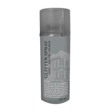 Glitterspray zilver 160 ml Det Gamle Apotek