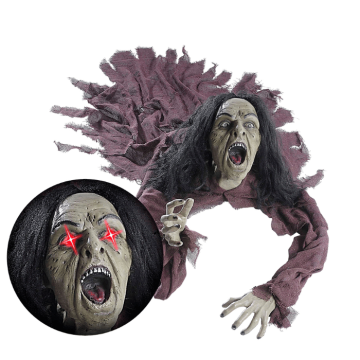 Talende heks sensor lysende øjne - 160 cm