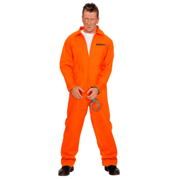 Gevangenispak kostuum oranje incl. handboeien