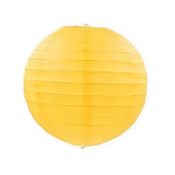 Gele papieren lantaarn 40 cm