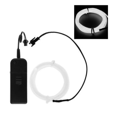 Neon LED snoer 3 m wit