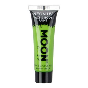 Intens neon UV gezicht- en lichaamsverf 12 ml Moon Creations groen