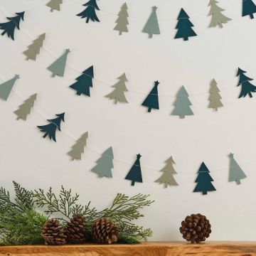 Groene kerstboom guirlande 5 m