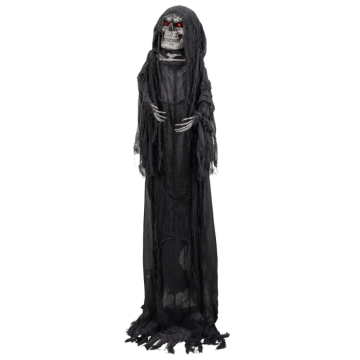 Halloween skelet bevægelse, lys og lyd - 192 cm