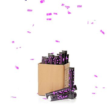 Roze confettibuis 40 cm PartyVikings 50x - Metallic Rechthoekig