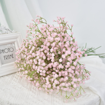 Kunstbloem bruidssluier roze - 63 cm