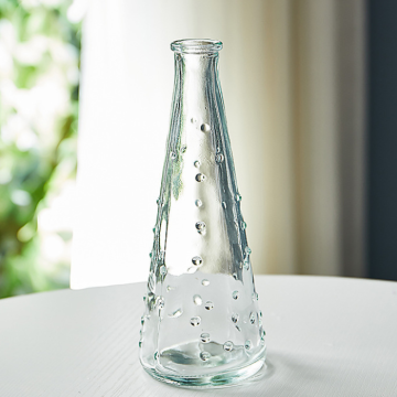 Vaas regendruppel glas - 18 cm
