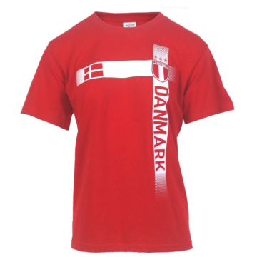 Denemarken t-shirt rood en wit