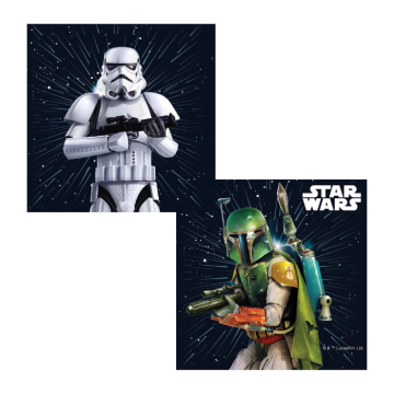 Star Wars servetten 20x - 33 x 33 cm