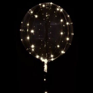 LED ballon witte lichtketting 50 cm 5 m