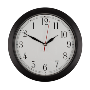 Achterstevens wandklok met cijfers 29 cm