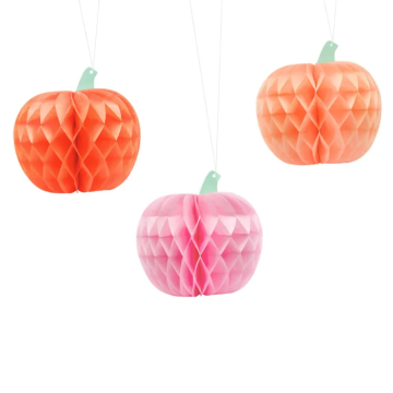 Honeycomb pompoen 3x mix 24 cm