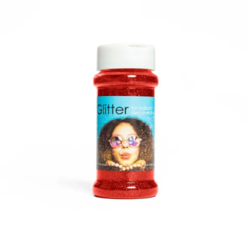 Rode glitter - 100 g