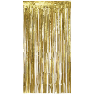 Gouden glittergordijn 100 x 180 cm
