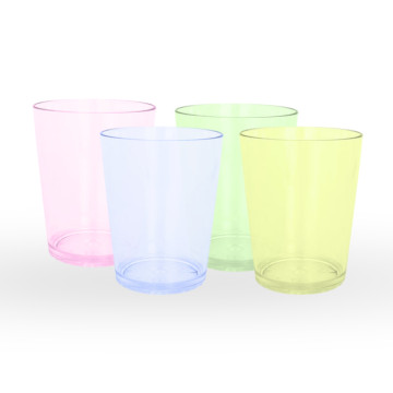 Kunststof shotglas gekleurd herbruikbaar 3 cl 20x