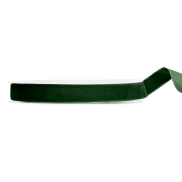 Donkergroen fluwelen lint 15 mm / 10 m