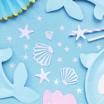 Tafelconfetti met holografisch zeethema - 23g