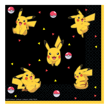 Pokemon servetten 16x - 33x33 cm