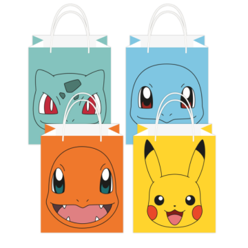 Pokemon uitdeelzakjes 8x - 13x21,5 cm