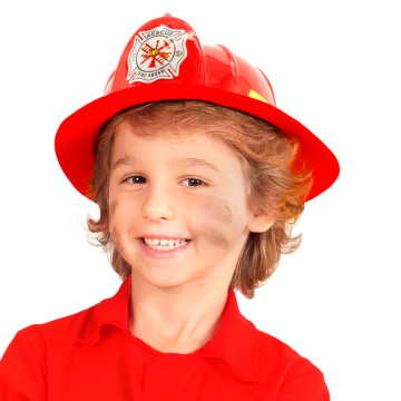 Rode brandweerhelm voor kinderen
