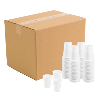 Witte plastic beker 3000x - 0,2 L