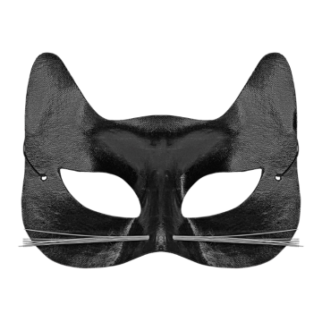 Zwart kattenmasker