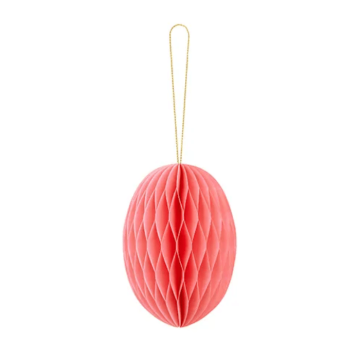 Roze paasei honigraat - 12 cm