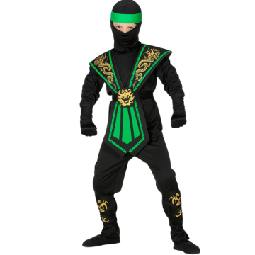 Groen ninja kostuum voor kinderen
