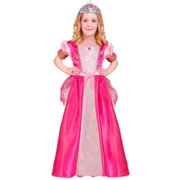 Roze prinsessenkostuum voor kinderen