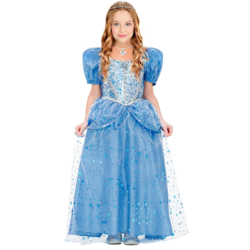 Blauw prinsessen kostuum voor kinderen