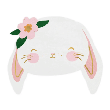 Schattige konijnen servetten 20x - 14x12 cm