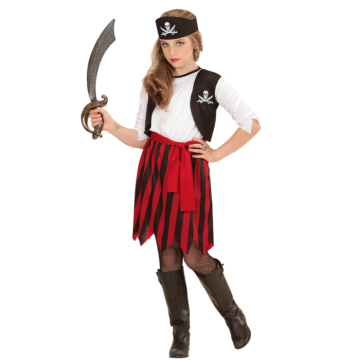Piratenmeisje kostuum voor kinderen
