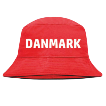 Denemarken Bucket Hat in Rood