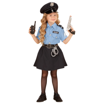 Politie meisje kostuum voor kinderen