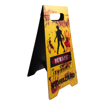 Vloerbord Halloween Beware of Zombies - 60 cm