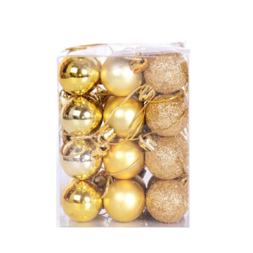 Gouden kerstballen 36x - 3 cm