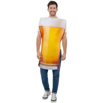 Bierglas kostuum unisex