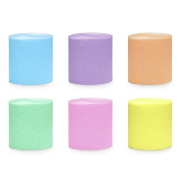Crepe-slinger pastelmix 6x - 10 meter