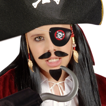 Piratset met hoed, haak en ooglapje voor kinderen