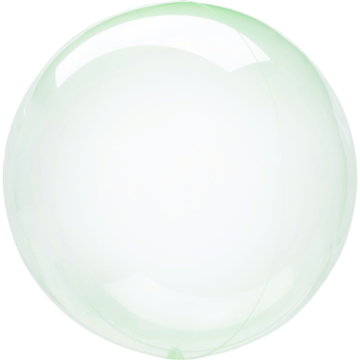 Groene Kristalheldere Folie Ballon 45-55 cm