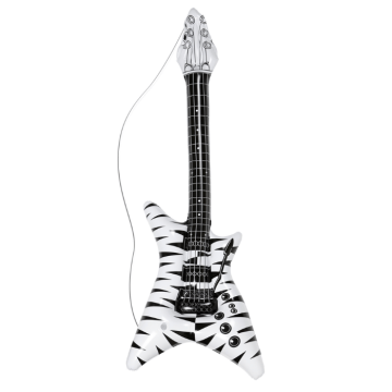 Opblaasbare zebra rockgitaar - 95 cm