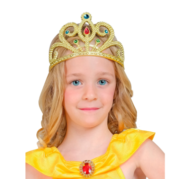 Gouden tiara voor kinderen